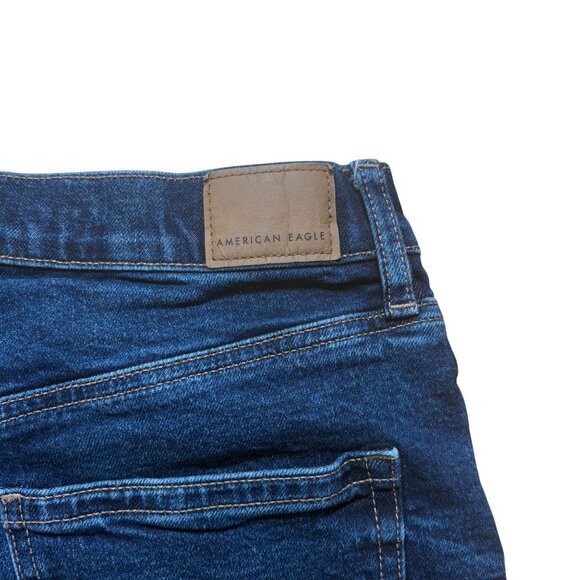 American Eagle Womens Strigid Denim High-Rise Relaxed Shorts Size 0 - Picture 4 of 7